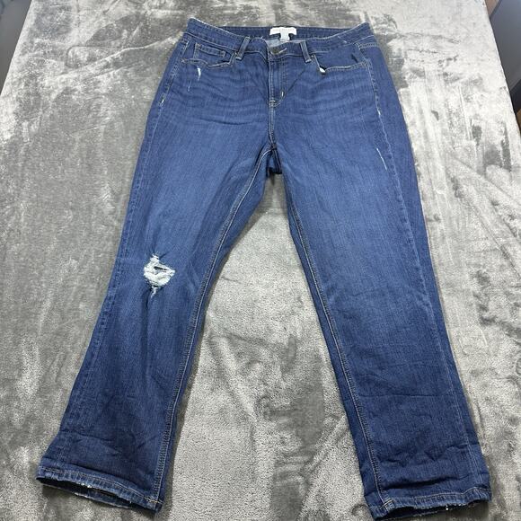 Lane‎ Bryant Jeans Women’s 16 Blue High-rise Essential Stretch Straight Crop - Picture 9 of 16